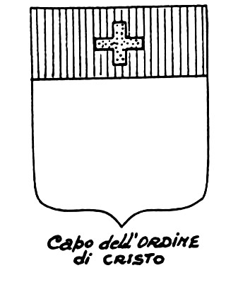 Image of the heraldic term: Capo dell'Ordine di Cristo